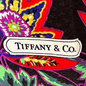 TIFFANY & Co: Multicolor, 100% Silk Scarf (rg)